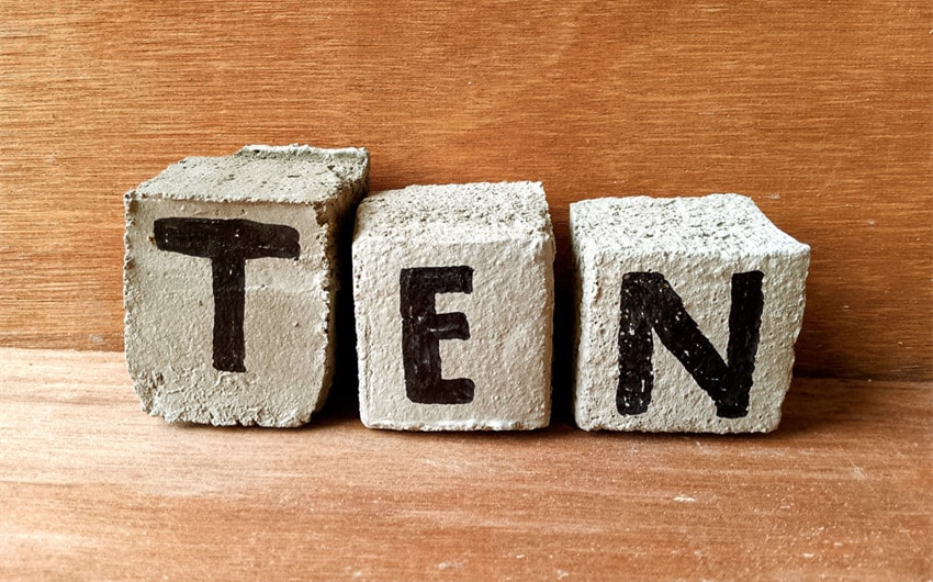 words that ryhme with ten